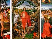 Hans Memling Resurrection Triptych oil painting artist